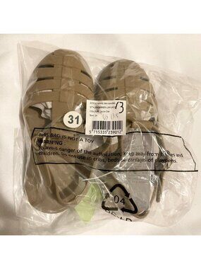 NWT LIEWOOD Bre Sandals oat brown EU 31 US13-13.5 boy girl
